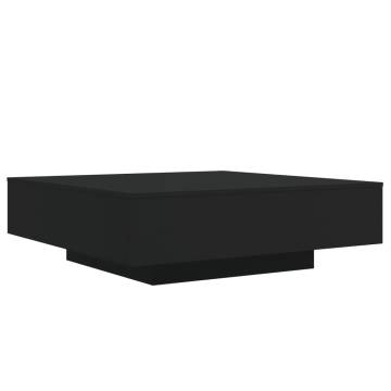 Coffee Table Black 100x100x31 cm Engineered Wood