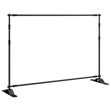 Backdrop Stands 2 pcs Black 305x243 cm Steel