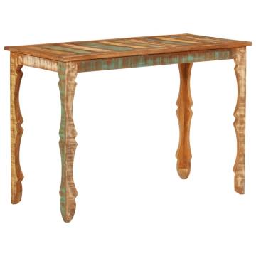 Dining Table 110x52x76 cm Solid Wood Reclaimed