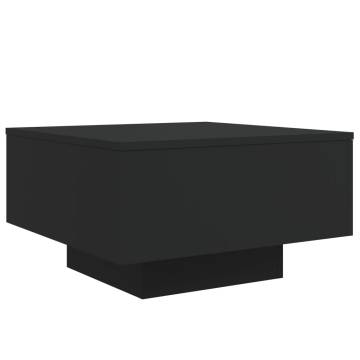 Coffee Table Black 55x55x31 cm Engineered Wood