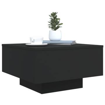 Coffee Table Black 55x55x31 cm Engineered Wood