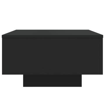 Coffee Table Black 55x55x31 cm Engineered Wood