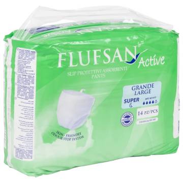 Flufsan Incontinence Pants for Adults 14 pcs Size L