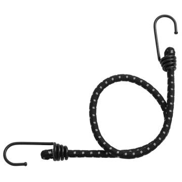 Bungee Cords with Reflective Strips and Hooks 10 pcs 59 cm