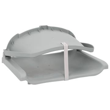 2 Piece Foldable Boat Seat Set Grey