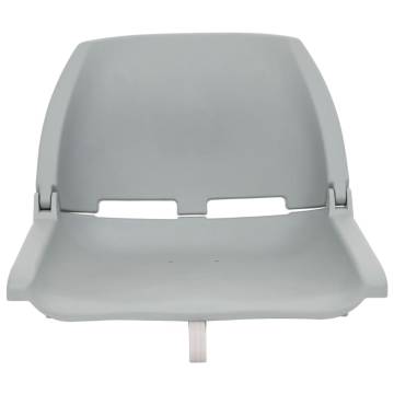 4 Piece Foldable Boat Seat Set Grey