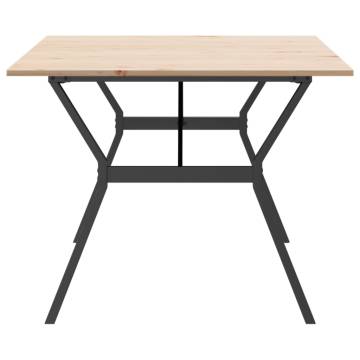 Dining Table Y-Frame 200x100x75 cm Solid Wood Pine and Cast Iron