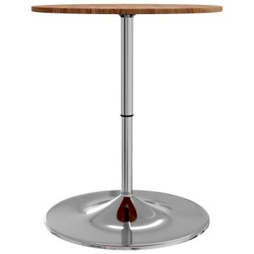 Bar Table Light Brown Ø60x89.5 cm Solid Wood Oak