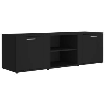 TV Cabinet Black 120x34x37 cm Engineered Wood