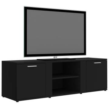 TV Cabinet Black 120x34x37 cm Engineered Wood