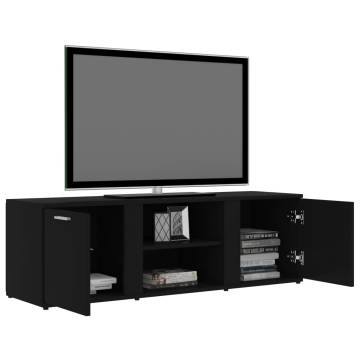 TV Cabinet Black 120x34x37 cm Engineered Wood