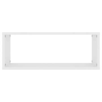 Wall Cube Shelf 4 pcs White 60x15x23 cm Engineered Wood