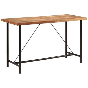 Bar Table 180x70x107 cm Solid Wood Acacia and Iron