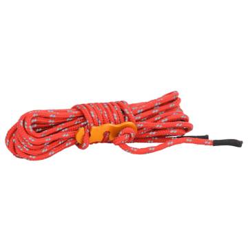 Tent Guy Ropes with Spanners Reflective 8 pcs 4 m 4 mm