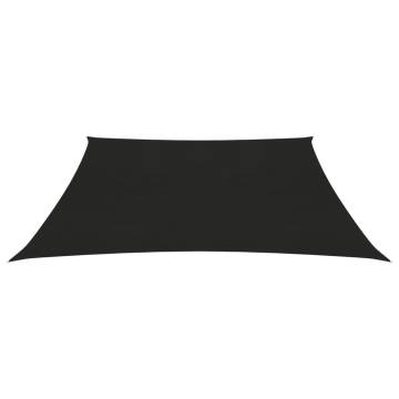 Sunshade Sail 160 g/m² Black 4x4 m HDPE