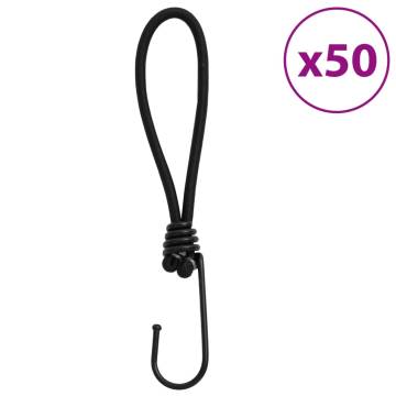 Bungee Cord with Hooks 50 pcs 17 cm