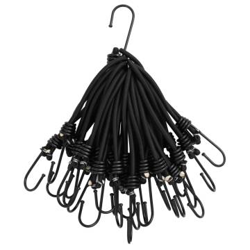 Bungee Cord with Hooks 50 pcs 17 cm