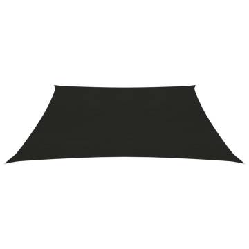 Sunshade Sail 160 g/m² Black 3x3 m HDPE