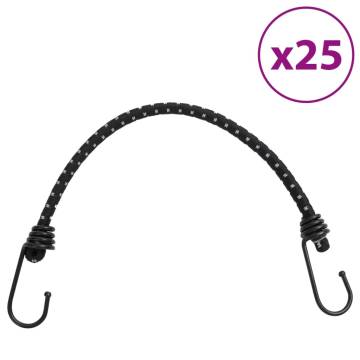 Bungee Cords with Reflective Strips and Hooks 25 pcs 38 cm