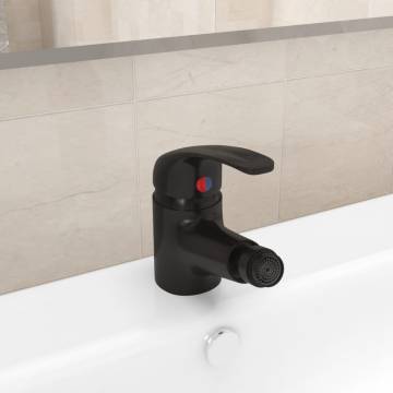 Bathroom Bidet Mixer Tap Black 13x12 cm