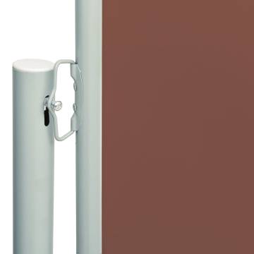 Patio Retractable Side Awning 117x600 cm Brown