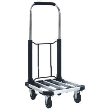 Foldable Transport Trolley 150 kg Aluminium Sliver