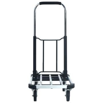 Foldable Transport Trolley 150 kg Aluminium Sliver