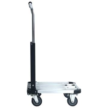 Foldable Transport Trolley 150 kg Aluminium Sliver