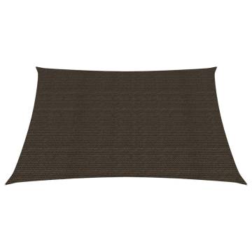 Sunshade Sail 160 g/m² Brown 5x5 m HDPE