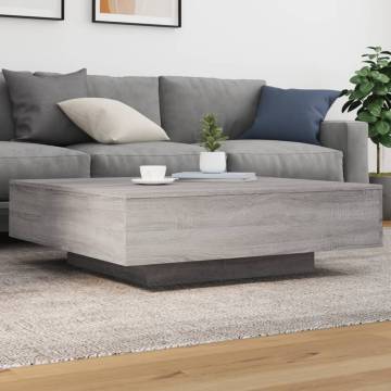 Coffee Table Grey Sonoma 100x100x31 cm Engineered Wood