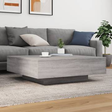 Coffee Table Grey Sonoma 100x100x31 cm Engineered Wood