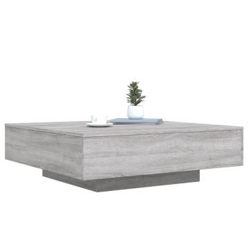 Coffee Table Grey Sonoma 100x100x31 cm Engineered Wood