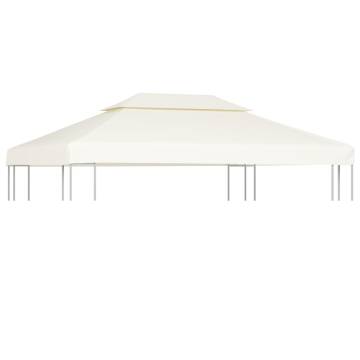 Gazebo Cover Canopy Replacement 310 g / m² Cream White 3 x 4 m