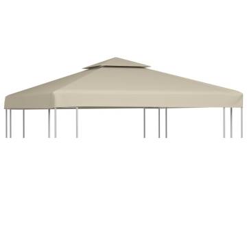 Gazebo Cover Canopy Replacement 310 g / m² Beige 3 x 3 m