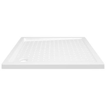 Shower Base Tray with Dots White 80x80x4 cm ABS