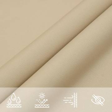 Sunshade Sail Oxford Fabric Triangular 3x3x4.24 m Beige