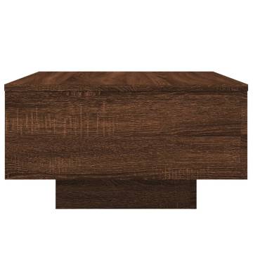 Coffee Table Brown Oak 55x55x31 cm Engineered Wood