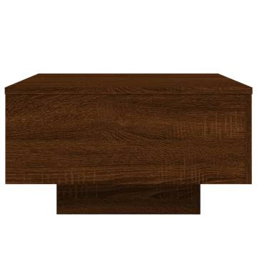 Coffee Table Brown Oak 55x55x31 cm Engineered Wood