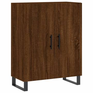 Highboard Brown Oak 69.5x34x180 cm Engineered Wood