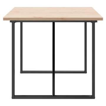 Dining Table O-Frame 180x90x75.5 cm Solid Wood Pine and Cast Iron