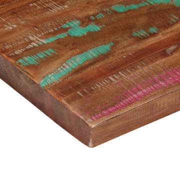 Table Top 90x80x2.5 cm Rectangular Solid Wood Reclaimed