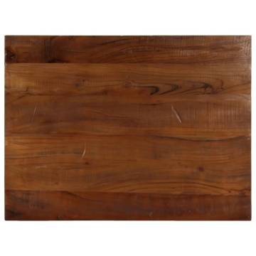 Table Top 90x60x2.5 cm Rectangular Solid Wood Reclaimed