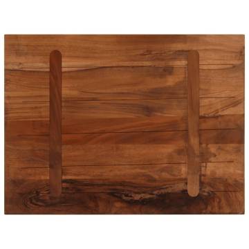 Table Top 90x60x2.5 cm Rectangular Solid Wood Reclaimed