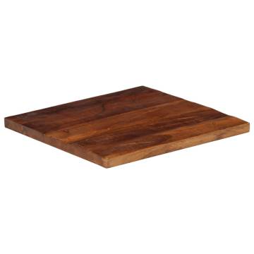 Table Top 50x50x2.5 cm Square Solid Wood Reclaimed