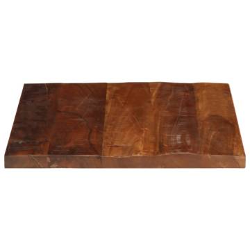 Table Top 50x50x2.5 cm Square Solid Wood Reclaimed