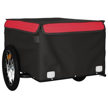 Bike Trailer Black and Red 45 kg Iron