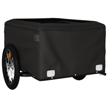 Bike Trailer Black and Red 45 kg Iron