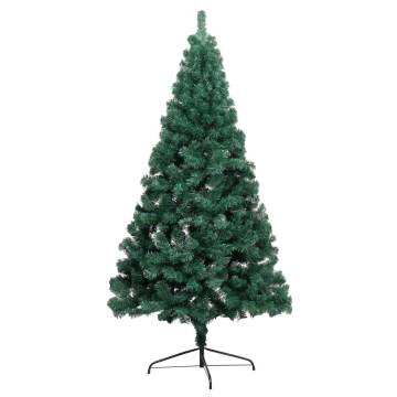 Artificial Half Pre-lit Christmas Tree with Ball Set Green 120 cm