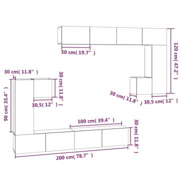 Wall-mounted TV Cabinet High Gloss White Engineered Wood