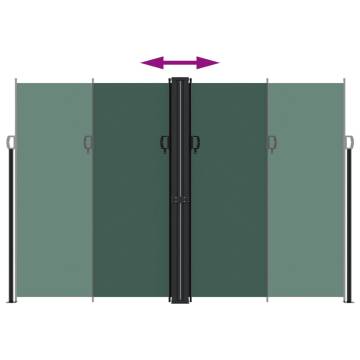 Retractable Side Awning Dark Green 220x1200 cm